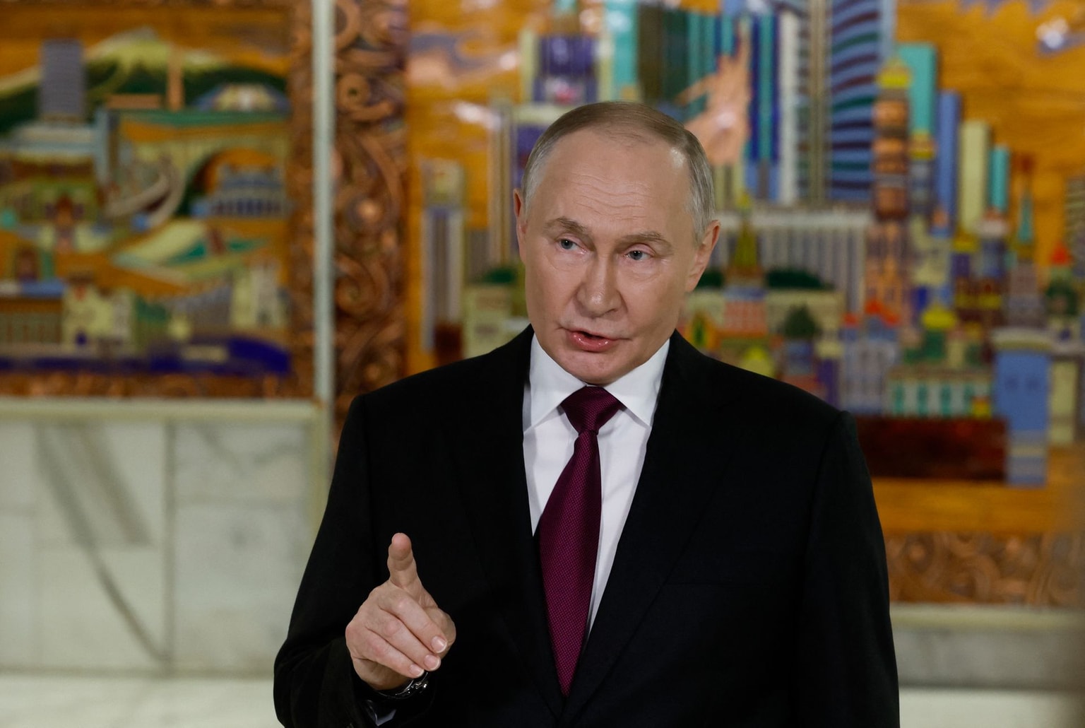 Russia's President Vladimir Putin in Moscow on Dec. 2, 2025. (Sergei Ilnitsky/ AFP via Getty Images)