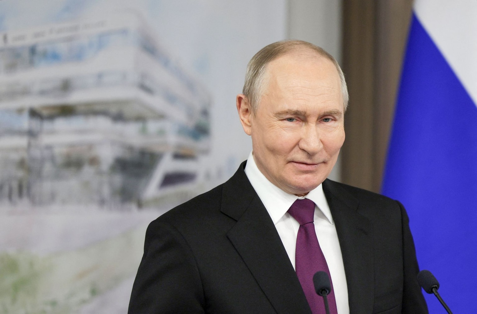 Russian President Vladimir Putin in Saint Petersburg, Russia, on April 27, 2026.