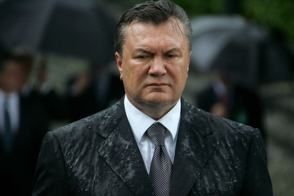 Ukrainian then-President Viktor Yanukovych in Kyiv, Ukraine, on May 17, 2010. 