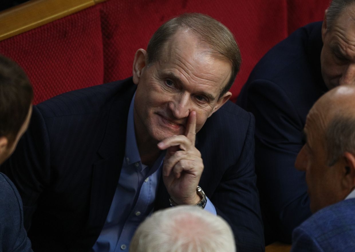Viktor Medvedchuk at the session of the Verkhovna Rada in Kyiv, Ukraine on Jan. 14, 2020.