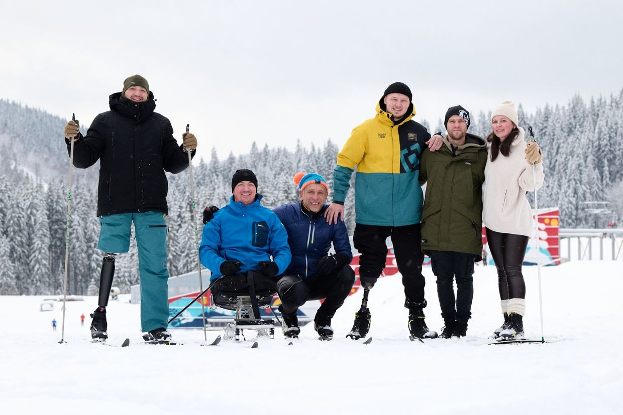 Invictus Games team in Ivano-Frankivsk Oblast, Ukraine on Jan. 12, 2025. 