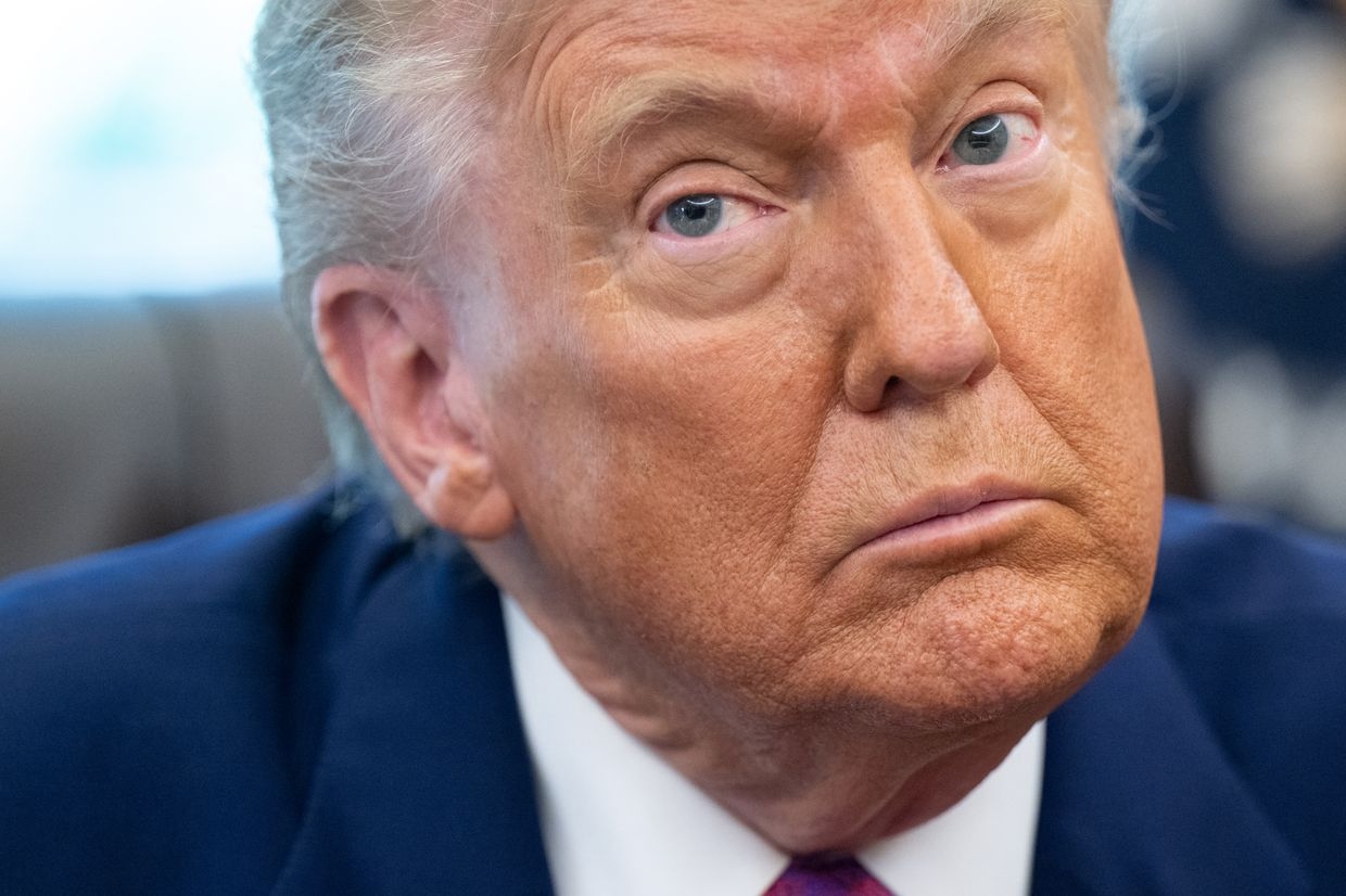 U.S. President Donald Trump at the White House in Washington, DC, U.S. on June 10, 2025.