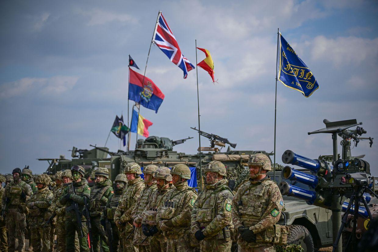 NATO forces after Exercise Steadfast Dart 2025 at the Smardan Training Area in southeastern Romania on Feb. 19, 2025.