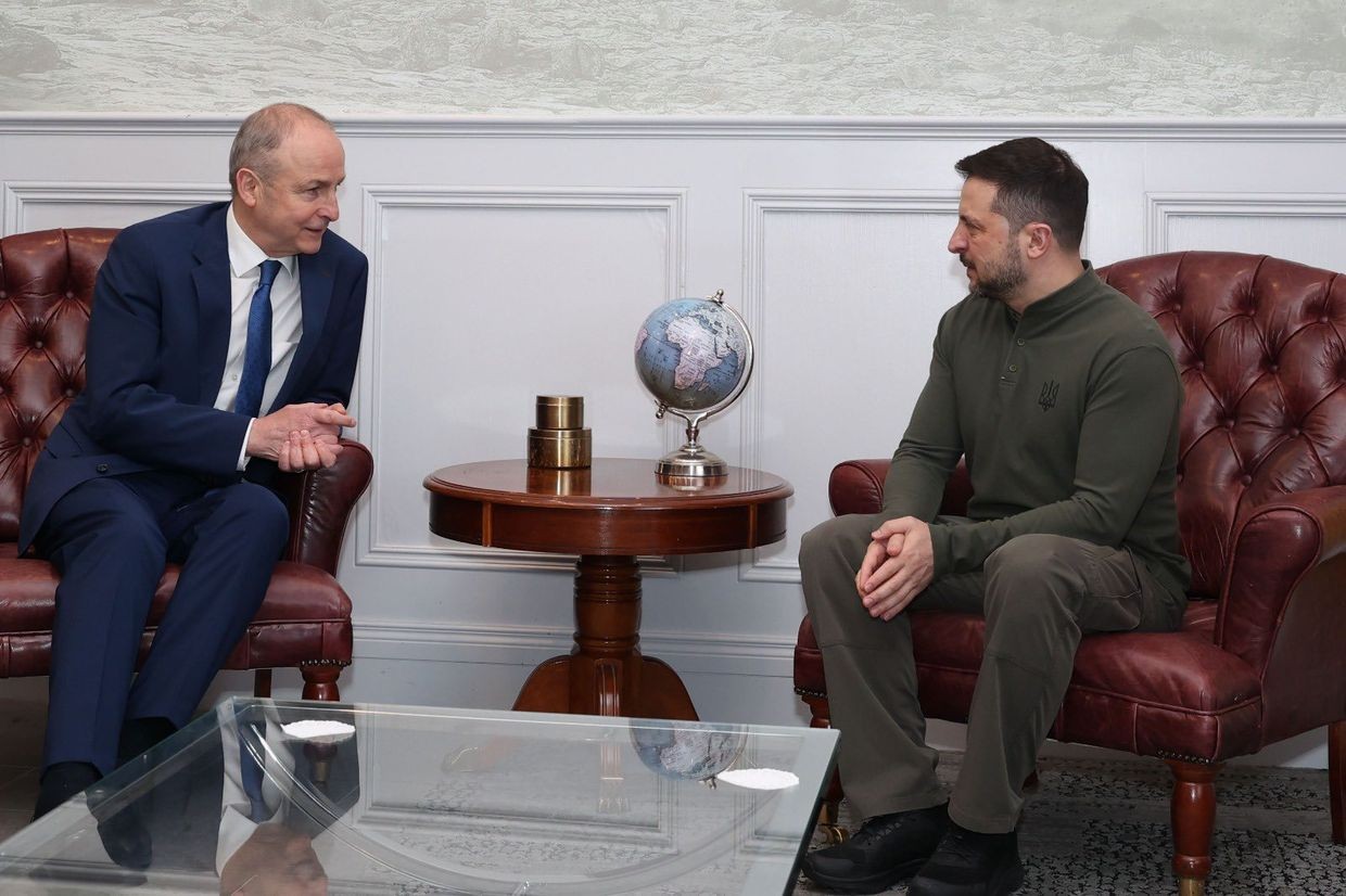 Zelensky meets Irish prime minister ahead of Washington visit