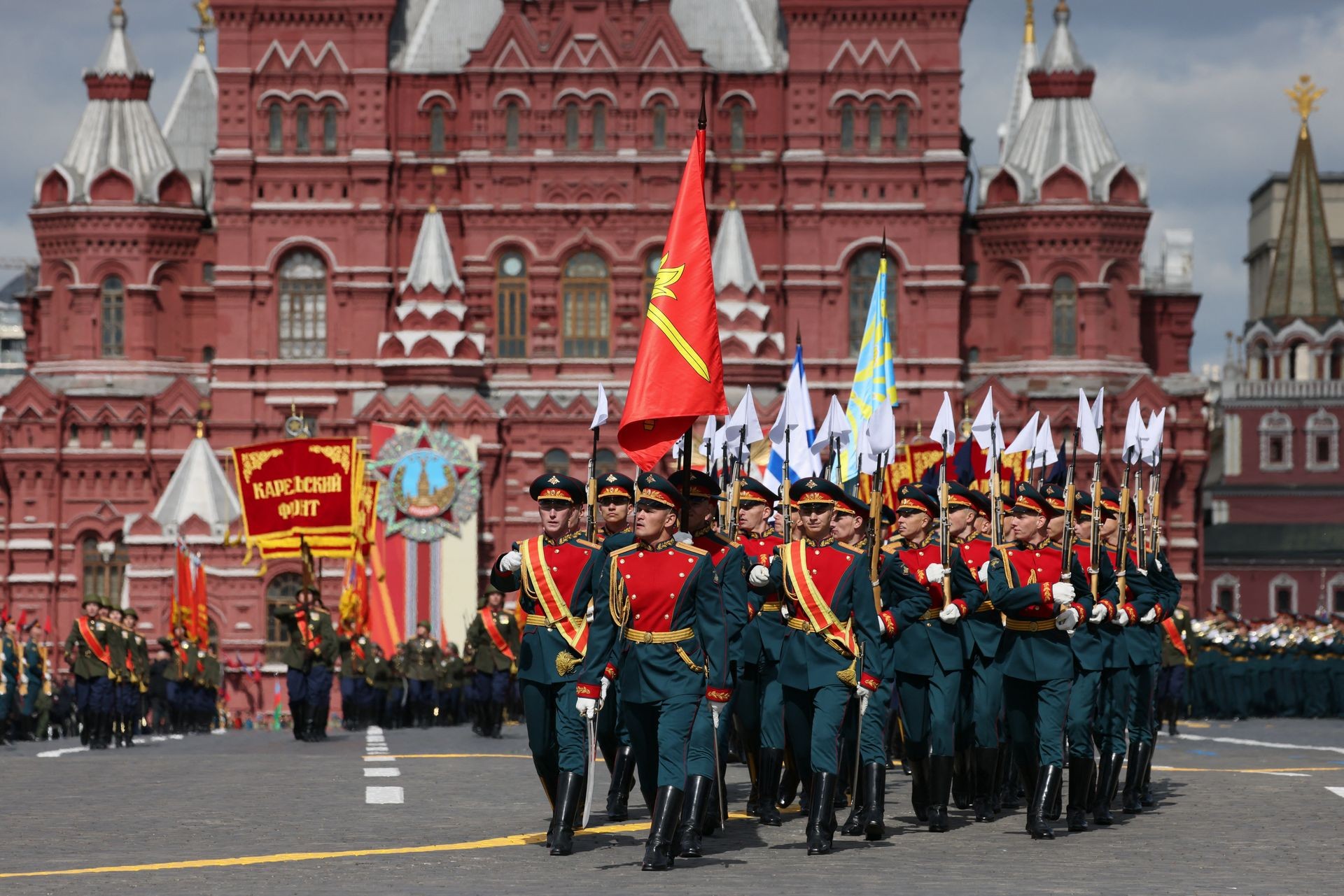 Russia detains 8 teenagers accused of plotting attacks on police during Victory Day