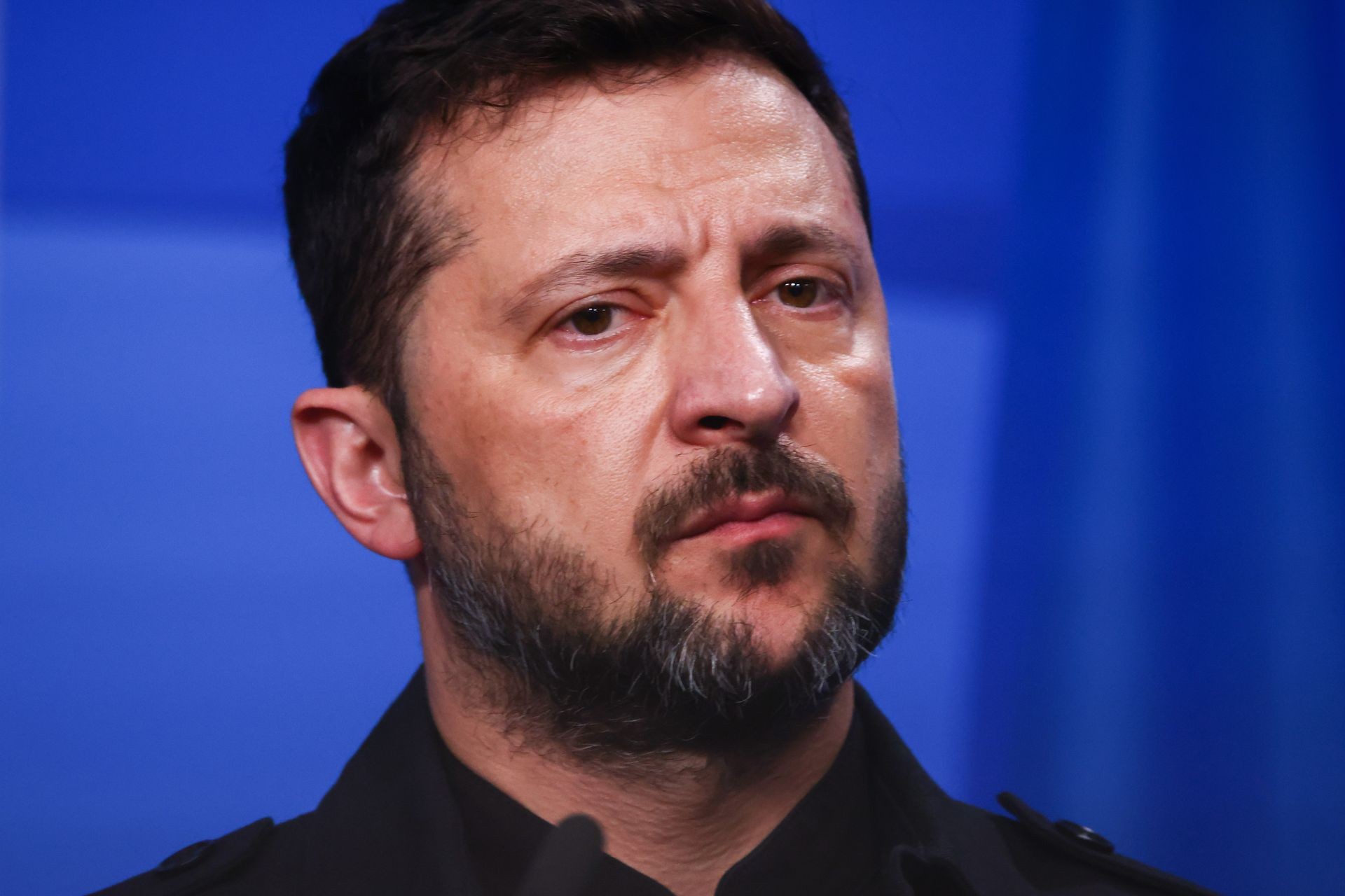 President Volodymyr Zelensky during the 76th NATO Summit at the World Forum in The Hague, Netherlands, on June 24, 2025.