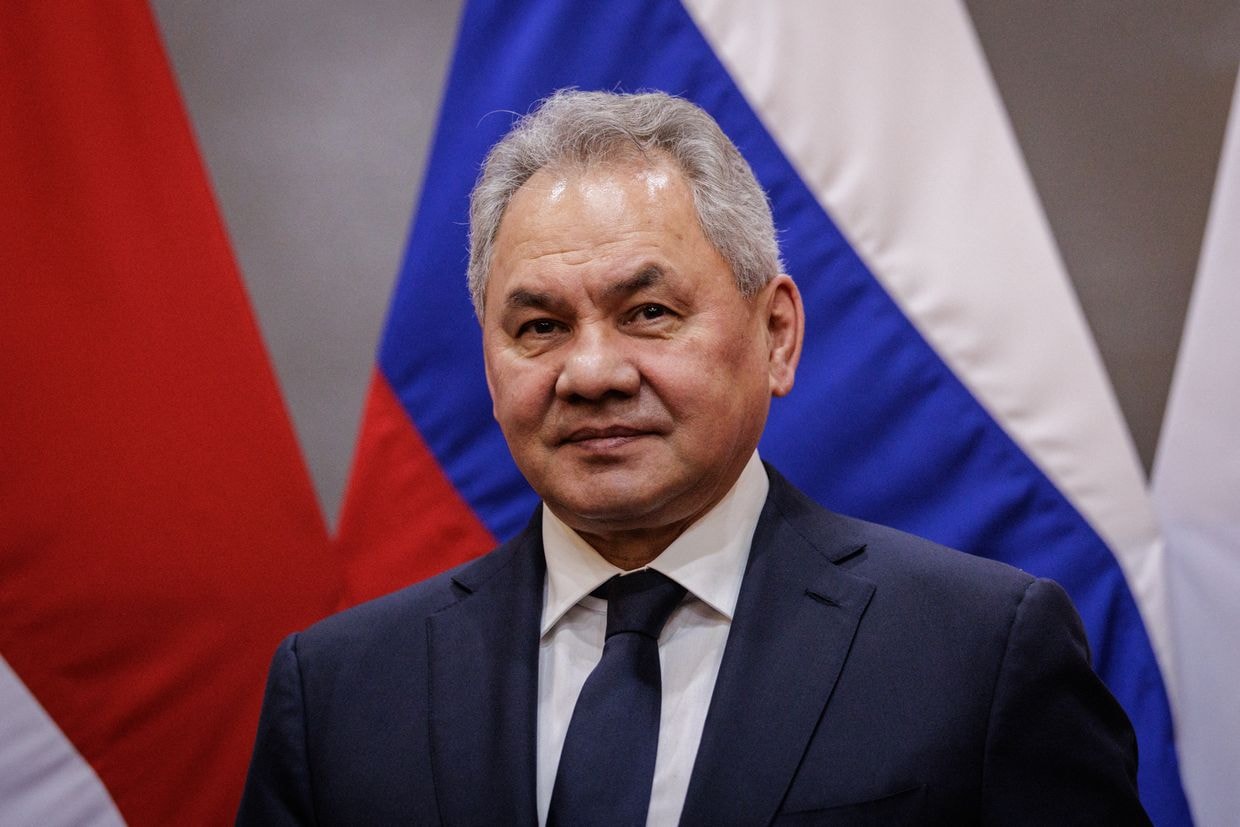 Russia's Security Council Secretary Sergei Shoigu in Jakarta, Indonesia, on Feb. 25, 2025. (Yasuyoshi Chiba / AFP via Getty Images)