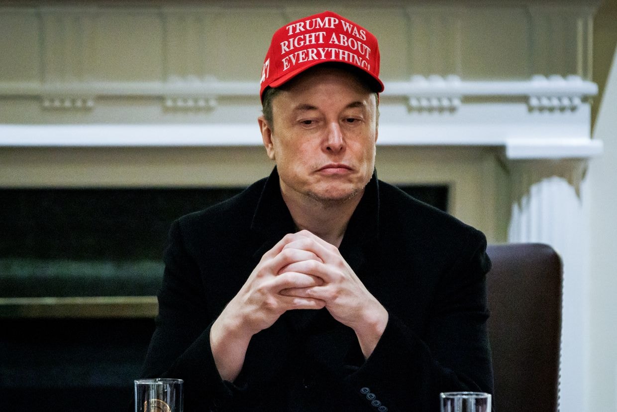 Elon Musk, chief executive officer of Tesla Inc., in Washington, D.C., U.S. on March 24, 2025. (Samuel Corum / Sipa / Bloomberg via Getty Images)