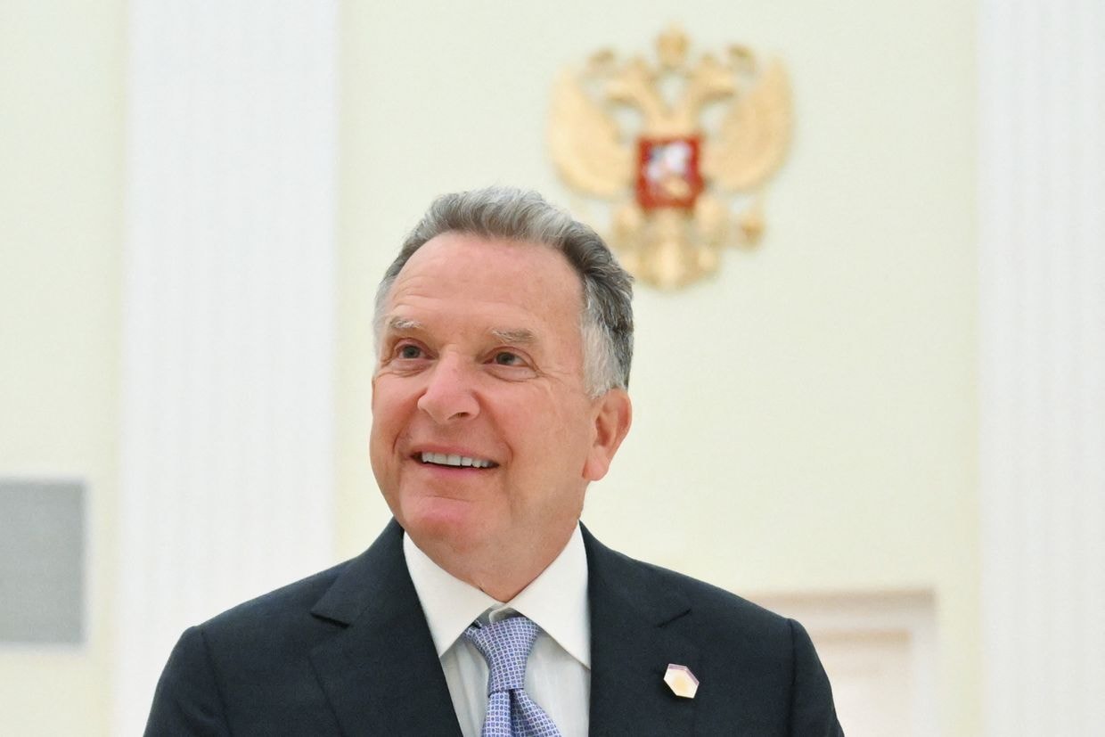 U.S. Special Envoy Steve Witkoff, upon his arrival for talks with Russian President Vladimir Putin in Moscow, Russia on April 25, 2025. (Kristina Kormilitsyna /AFP via Getty Images)