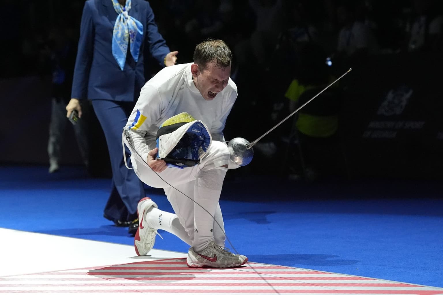 Ukraine wins 2 medals at Fencing World Championships in Tbilisi as protests erupt over Russian, Belarusian participation