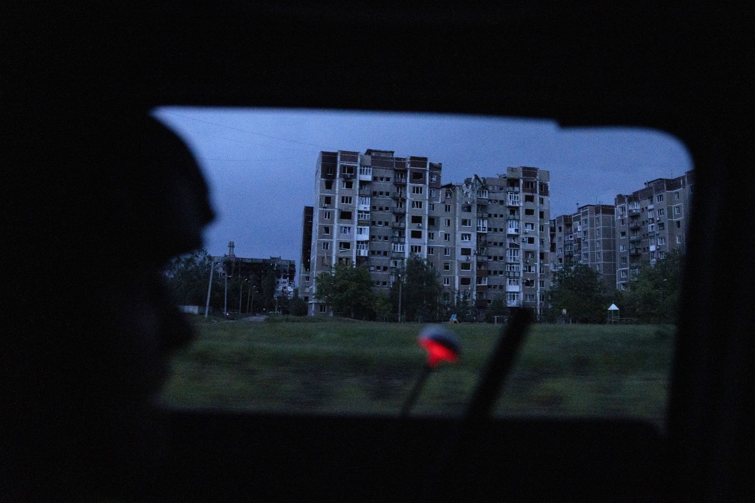 A view of the destroyed residential building in Pokrovsk, Donetsk Oblast, Ukraine, on May 27, 2025.