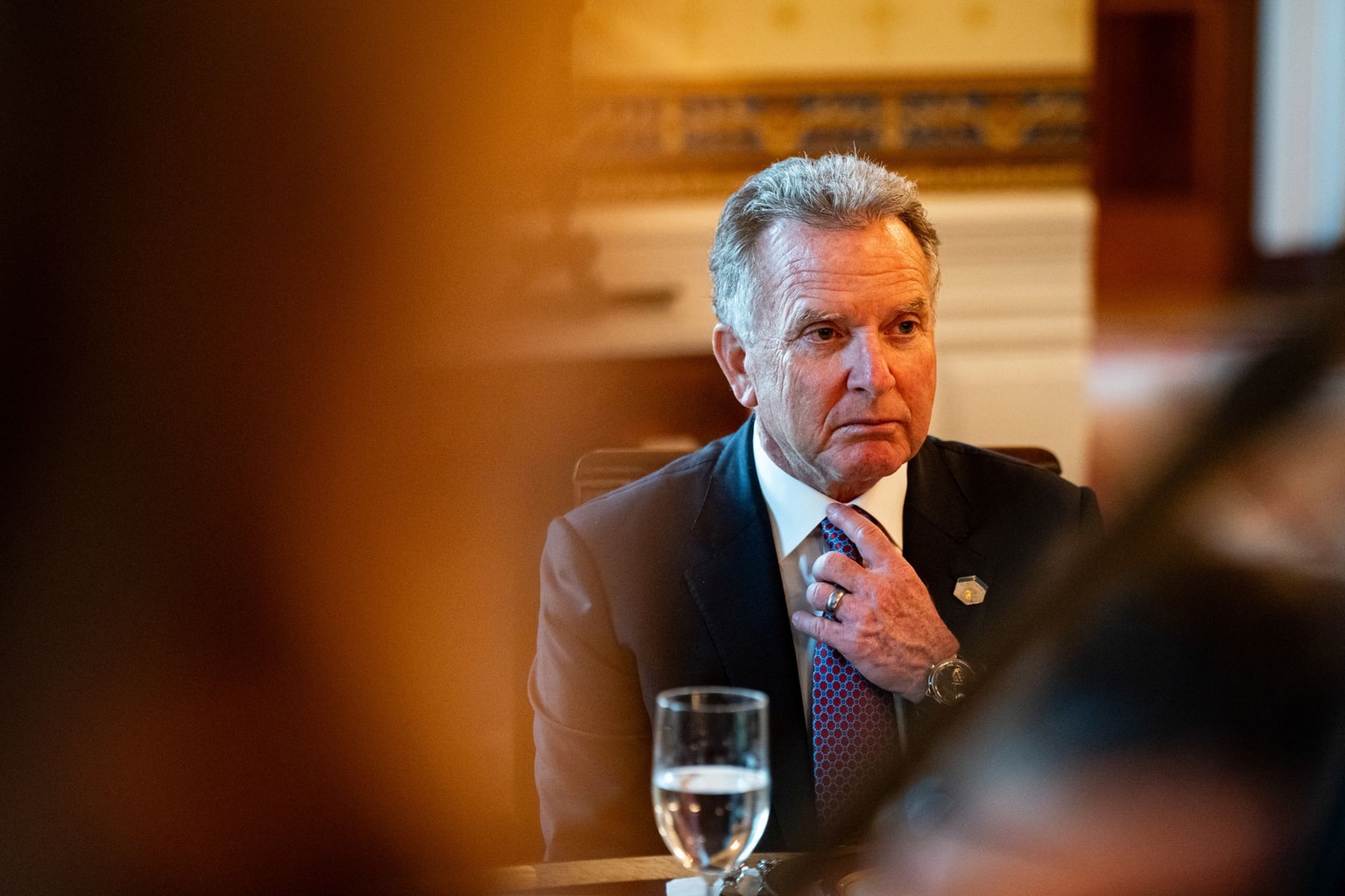 Steve Witkoff, US special envoy to the Middle East, during a dinner with US President Donald Trump and Benjamin Netanyahu, Israel's prime minister, not pictured, in the Blue Room of the White House in Washington, DC, US, on Monday, July 7, 2025. (Al Drago/Bloomberg via Getty Images)