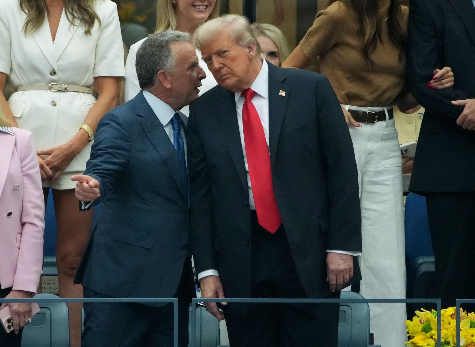 U.S. President Donald Trump (R) with U.S. Special Envoy Steve Witkoff (L) in New York City, U.S. on Sept. 7, 2025.
