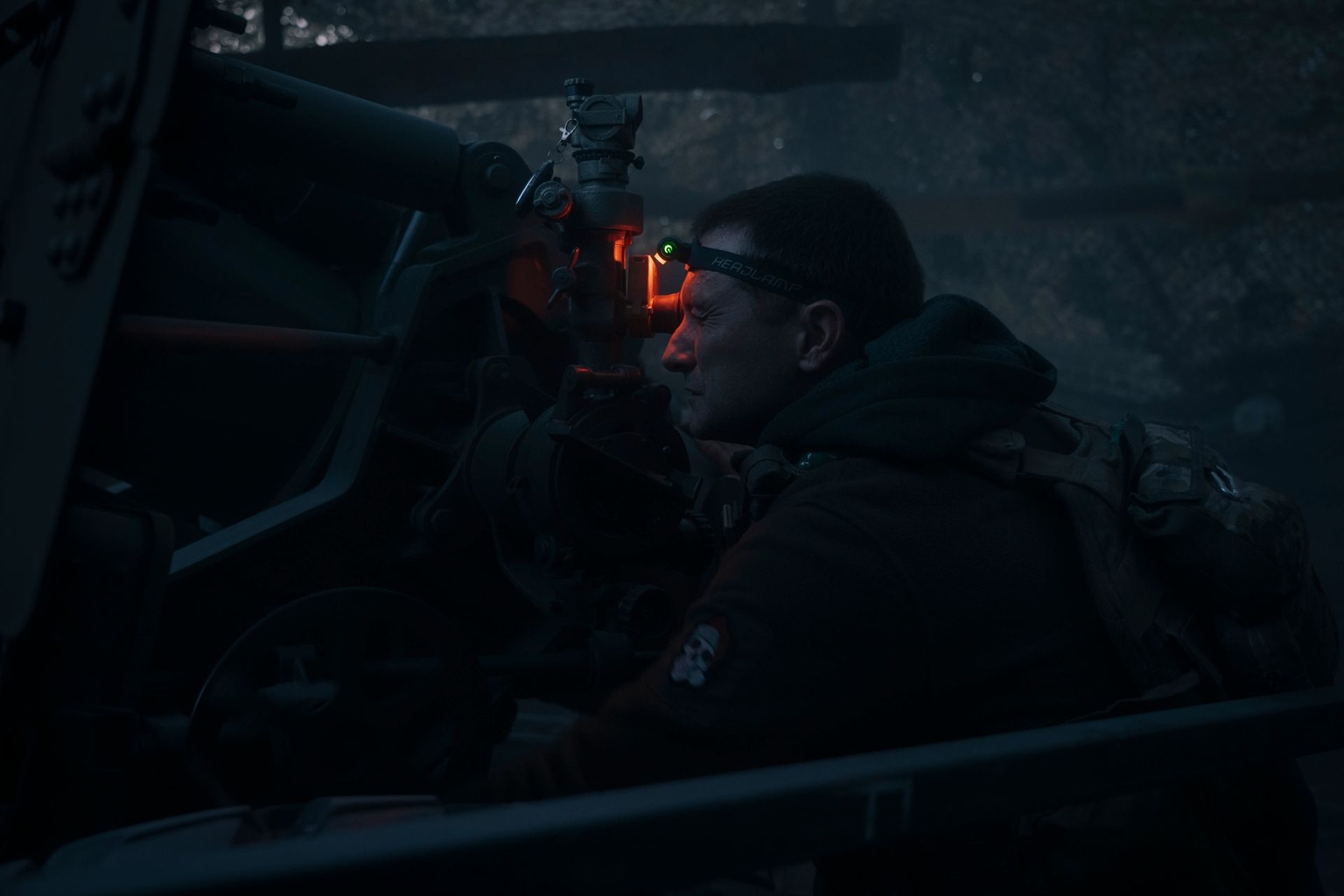 Ukrainian artillerymen of the 152nd Separate Grenadier Brigade operate near Pokrovsk, Donetsk Oblast, Ukraine, on Oct. 16, 2025.