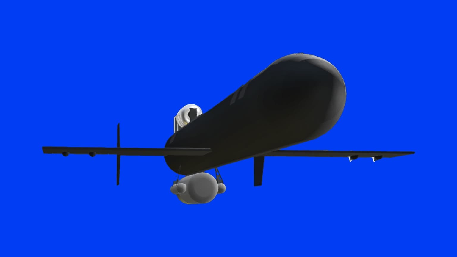 A 3d model of a Geran-5, a fast, long-range Russian drone, was shot down by Ukrainian forces in the first days of 2026.