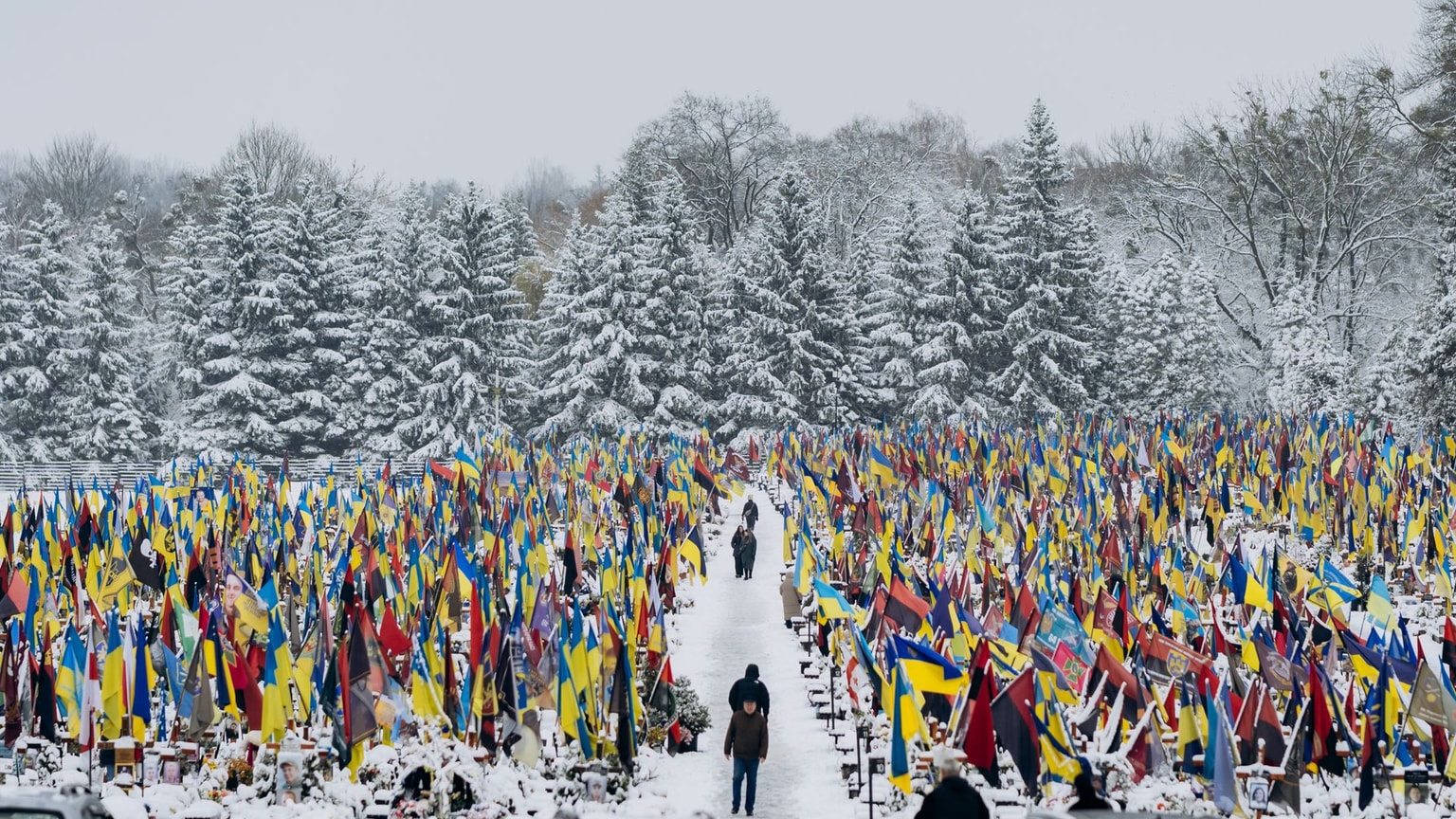 The Ukrainian war cemetery that can't stop growing