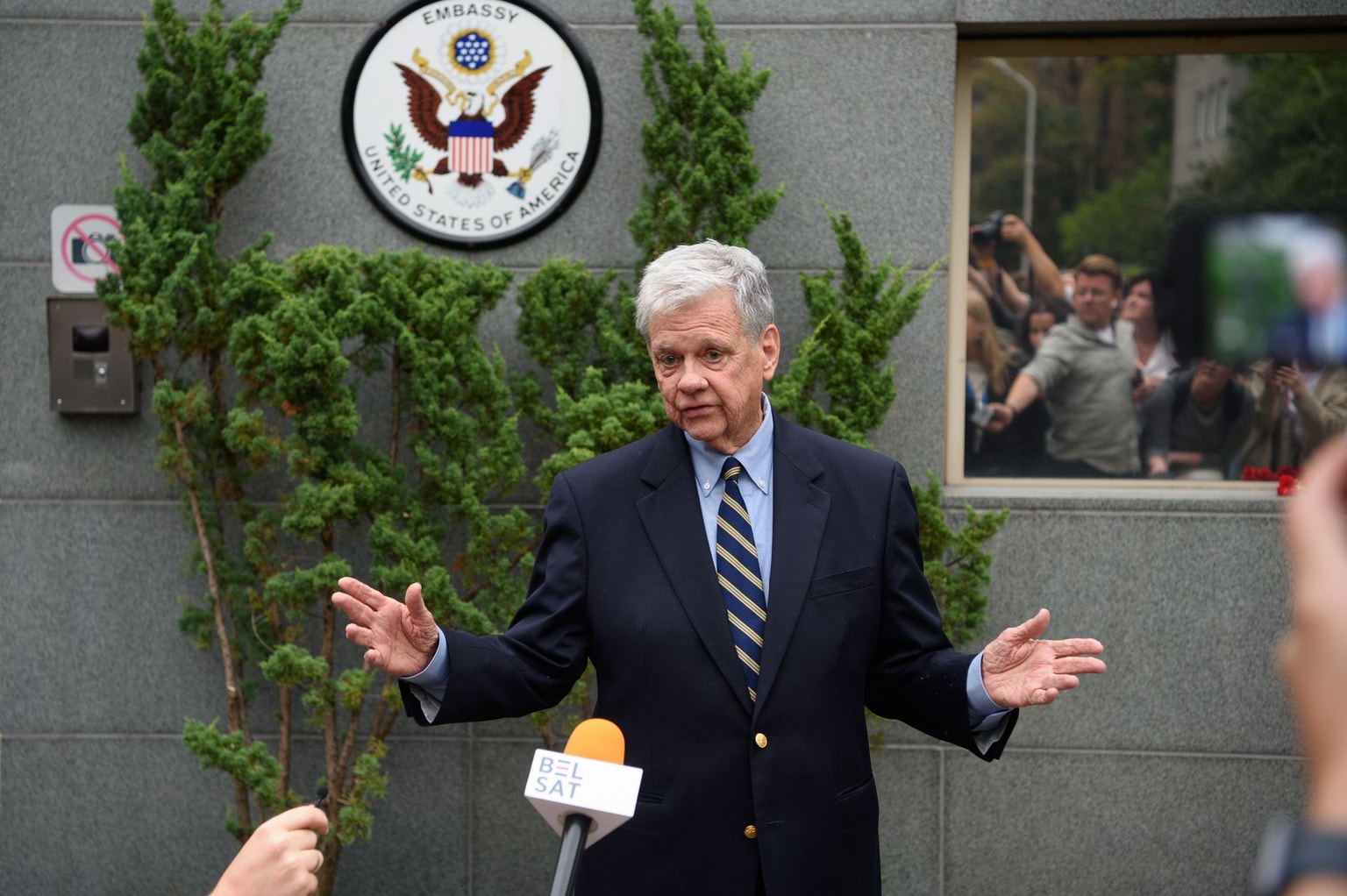 U.S. President Donald Trump’s representative John Coale in Vilnius, Lithuania, on Sept. 11, 2025.