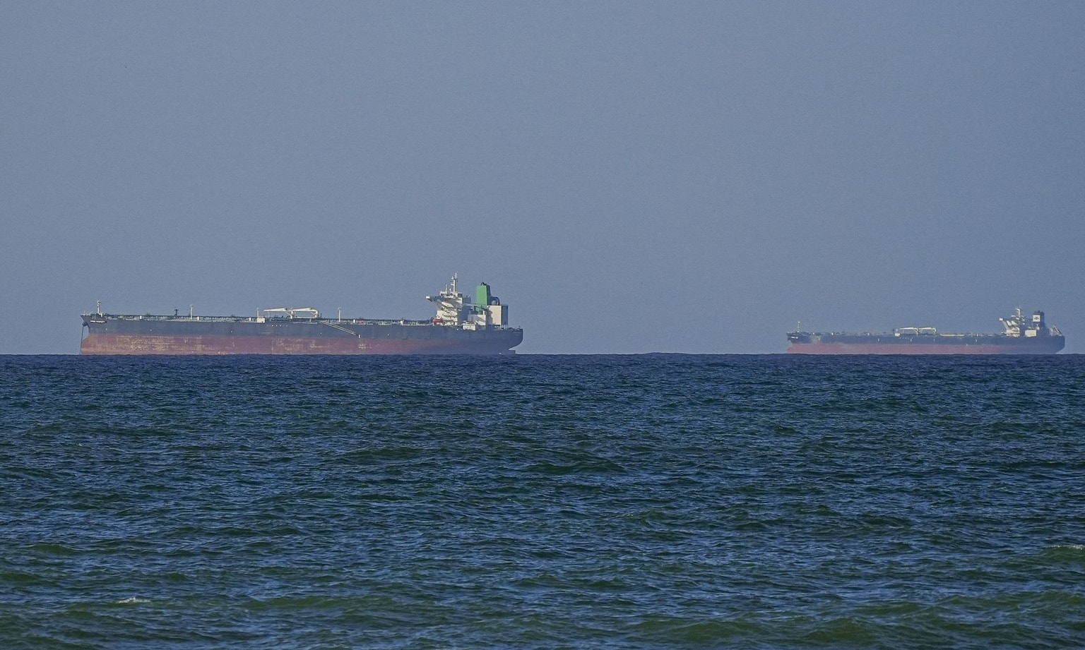 Illustrative image: Vessels head toward the Strait of Hormuz following a two-week temporary ceasefire reached between the United States and Iran on the condition that the strait be reopened, seen from Oman on April 8, 2026. (Shady Alassar / Anadolu / Getty Images)