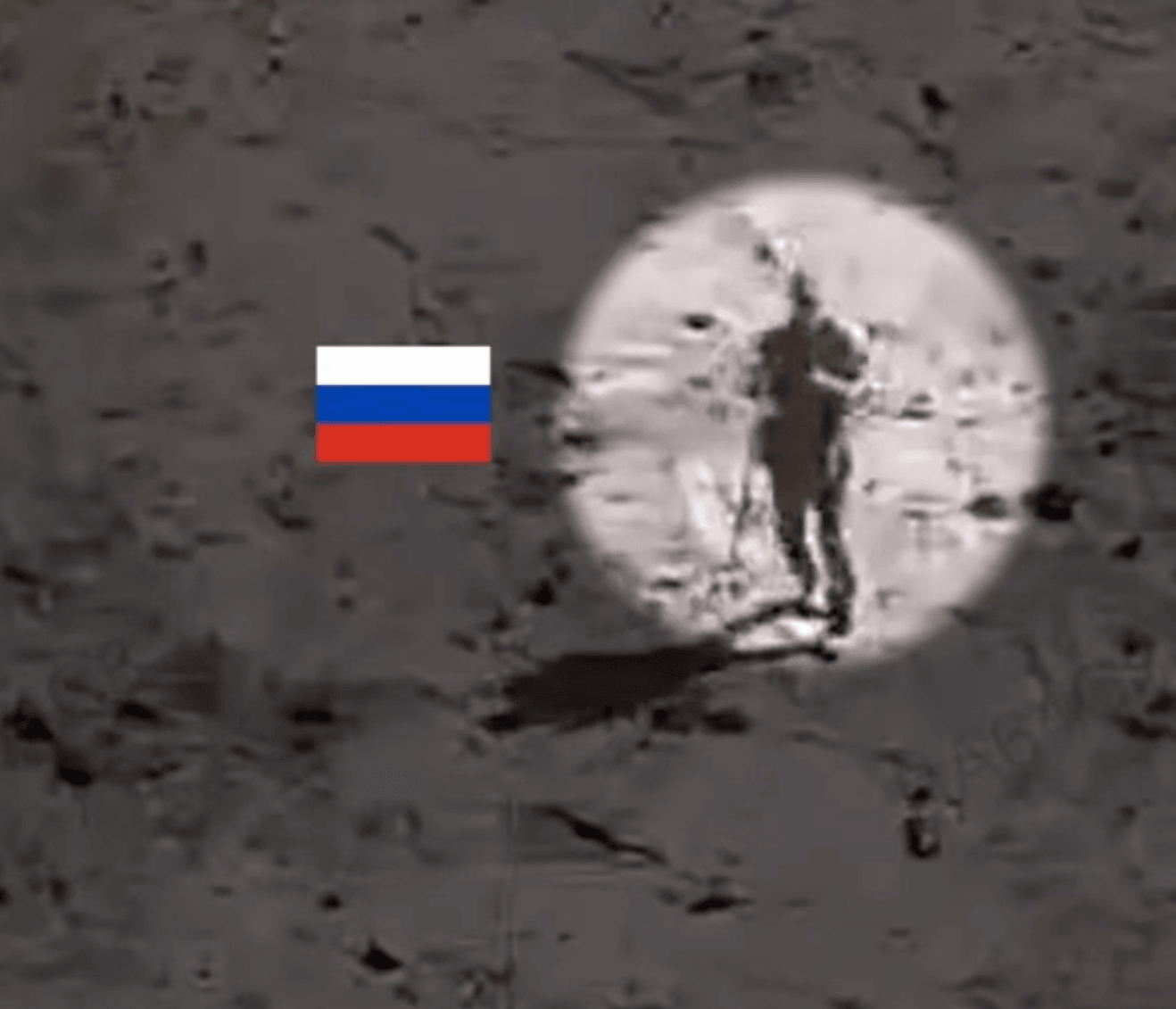 This screenshot from a video published by Ukraine's 24th Separate Mechanized Brigade allegedly shows an unarmed Russian soldier targeted by a Russian drone in violation of an Easter ceasefire on April 12, 2026. (Screenshot / 24th Separate Mechanized Brigade)