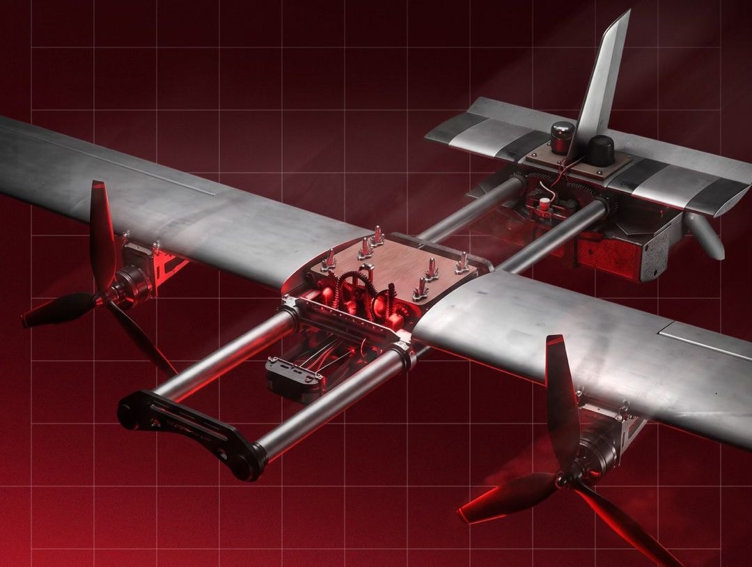 A model of Khmarynka strike drone. (Cheneral Cherry / Facebook)
