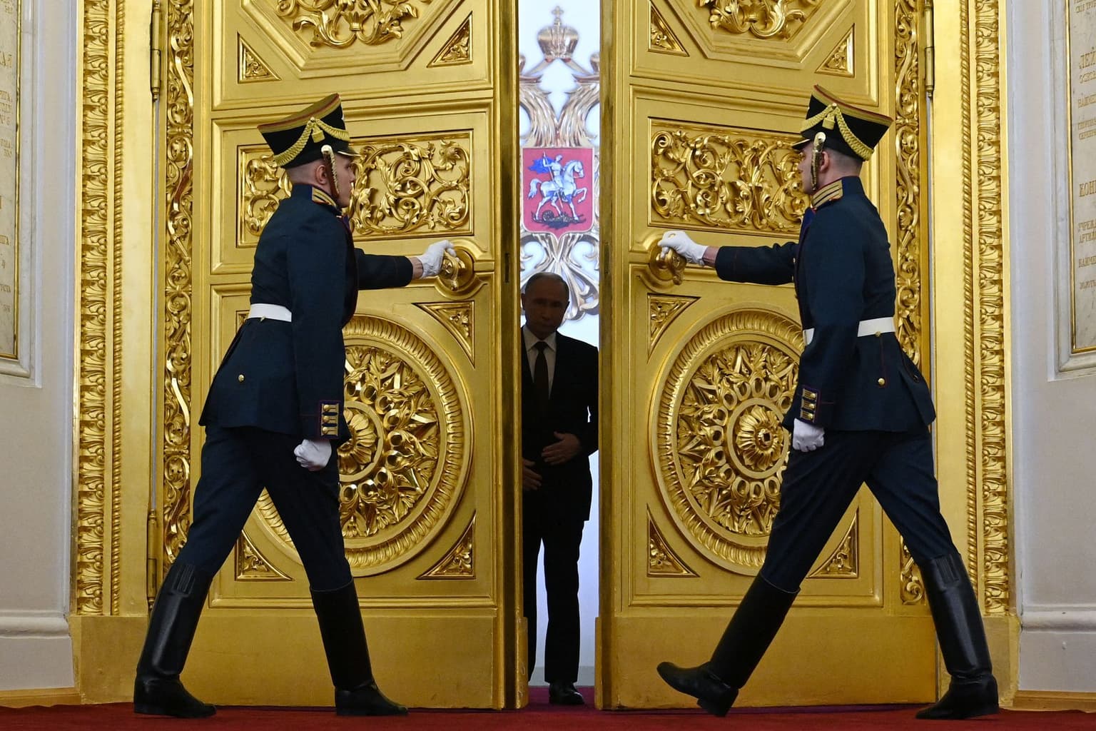Vladimir Putin in Moscow, Russia, on May 7, 2024.