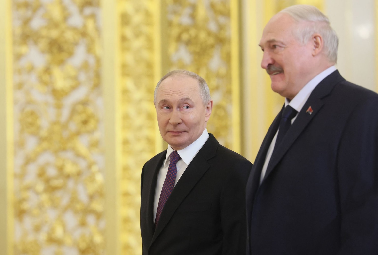 Russian President Putin (L) and Belarusian President Lukashenka (R) in Moscow, Russia, on Feb. 26, 2026.