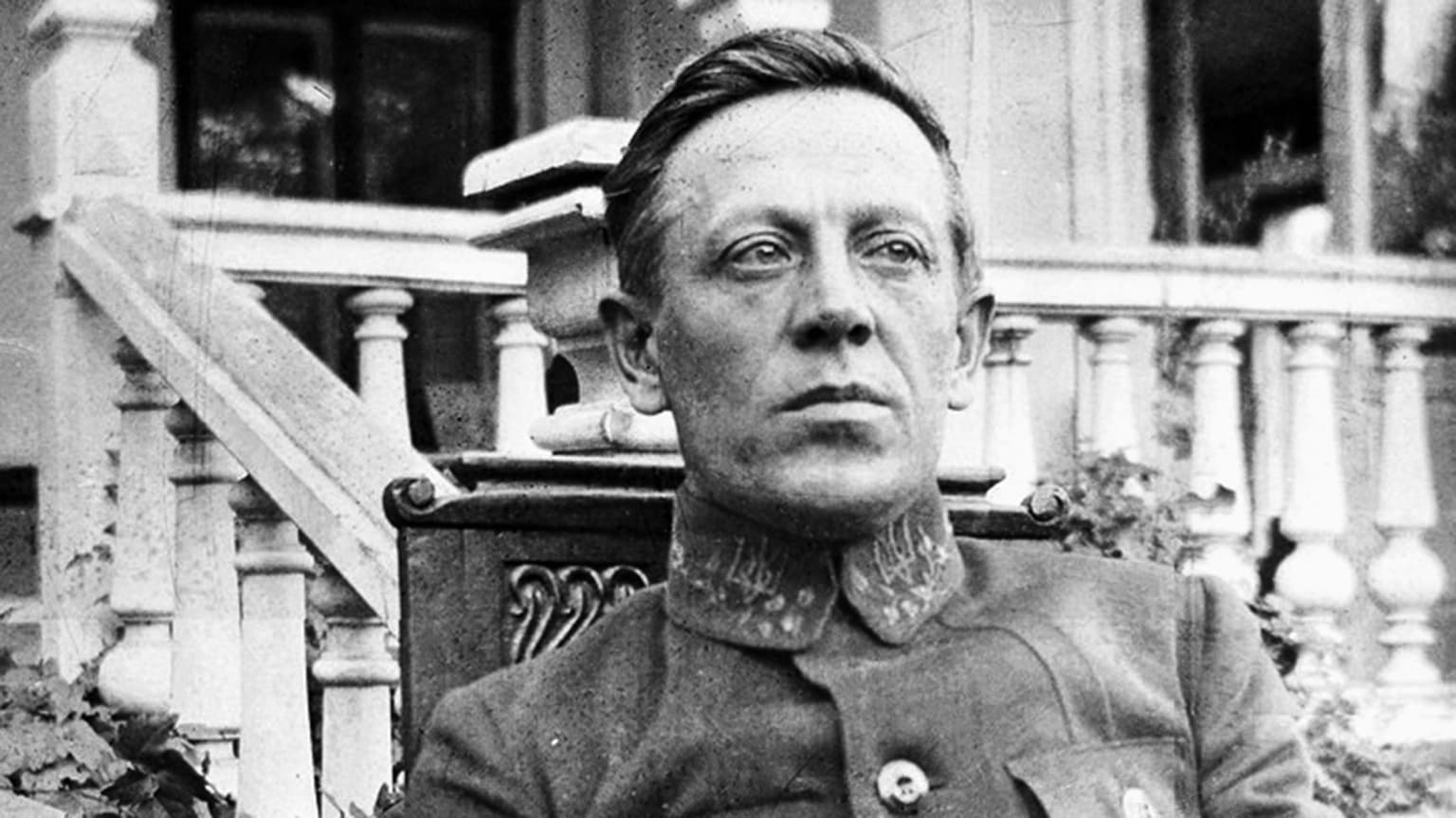 Symon Petliura, Supreme Commander of the Ukrainian People's Army, photographed in 1919.