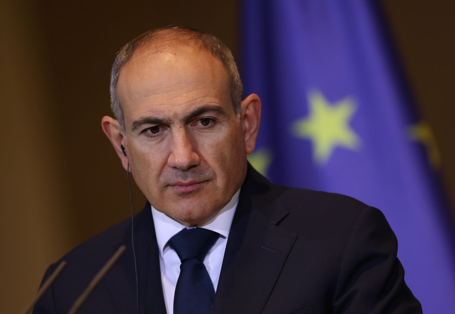 Armenian Prime Minister Nikol Pashinyan in Berlin, Germany, on Dec. 9, 2025.