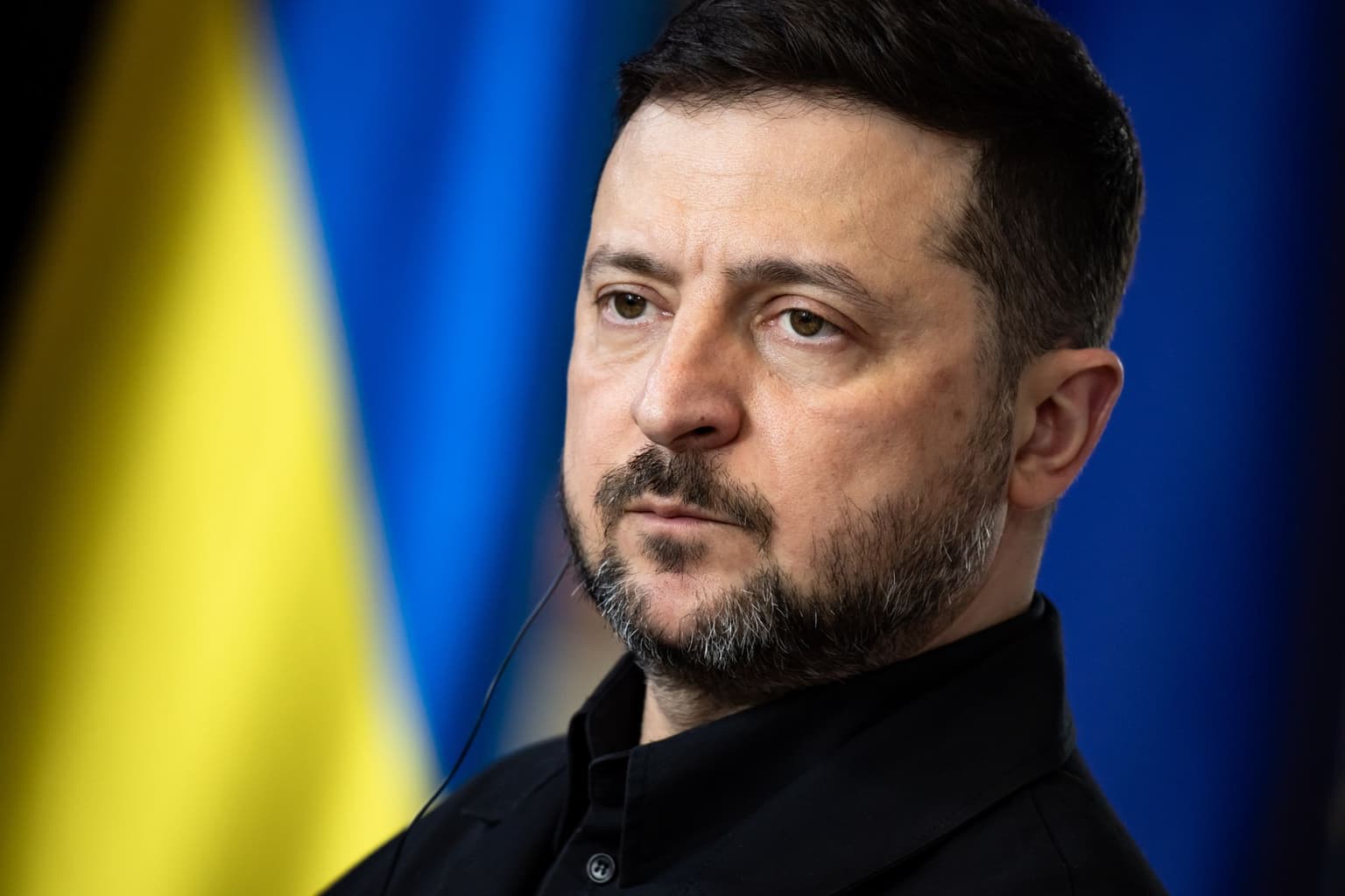 President Volodymyr Zelensky in Berlin, Germany, on April 14, 2026.