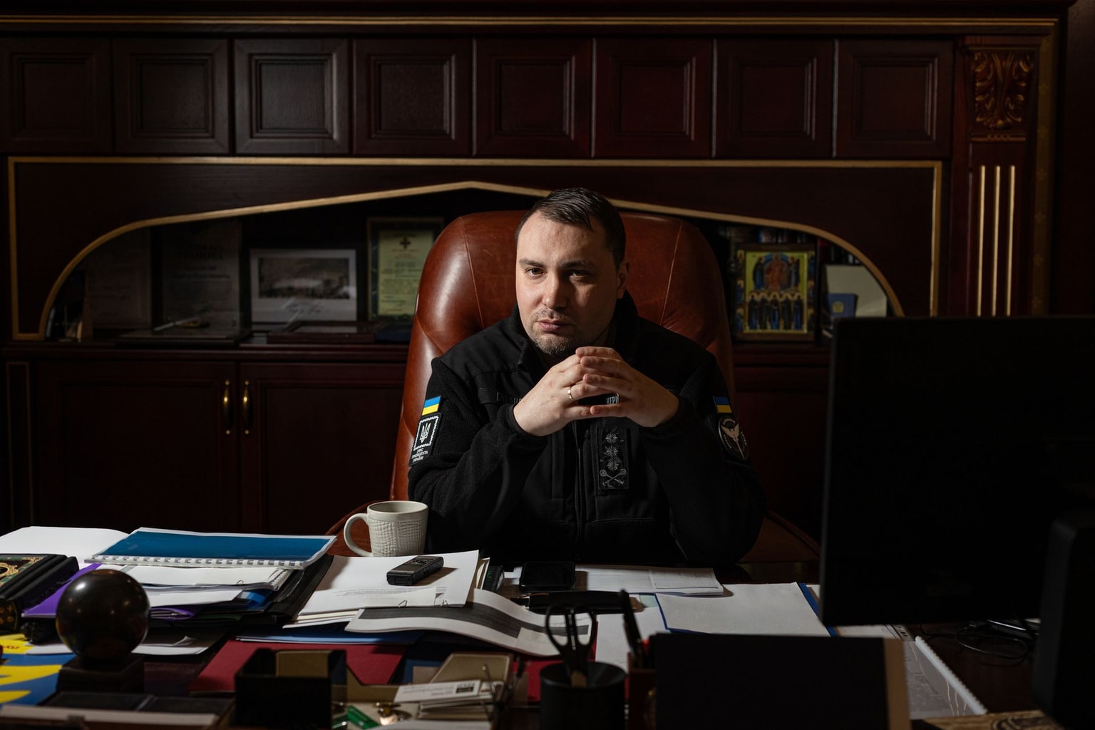 President's Office Head Kyrylo Budanov works in his office in Kyiv, Ukraine, on April 18, 2026. (Julia Veber/Babel.ua/Global Images Ukraine via Getty Images)