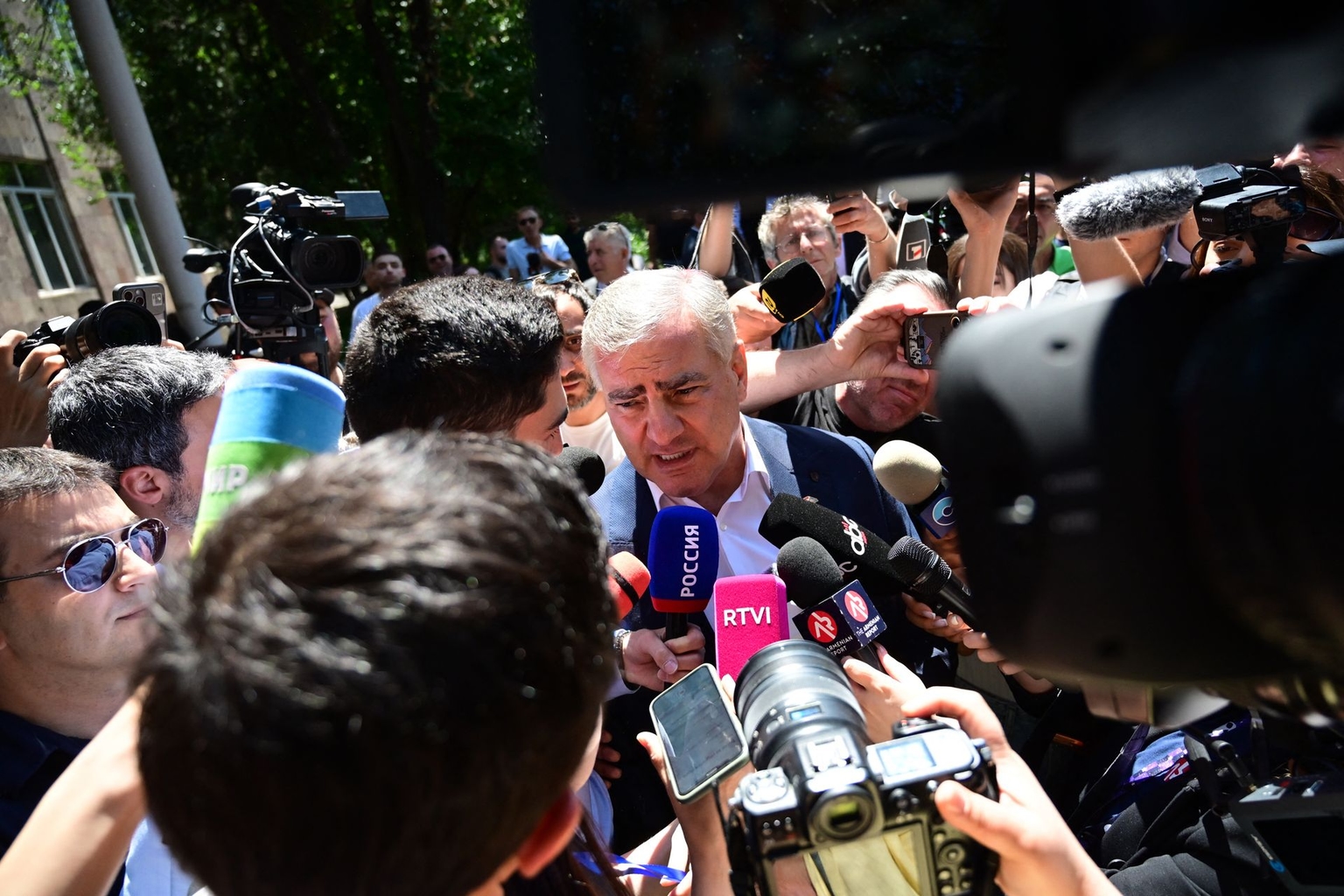 Billionaire Russian-Armenian businessman Samvel Karapetyan in Yerevan, Armenia, on June 7, 2026.