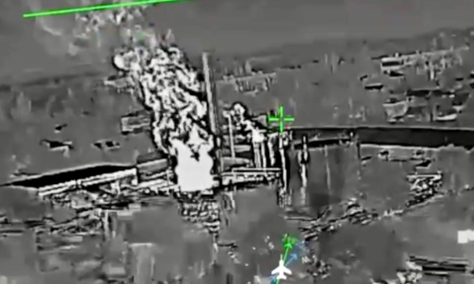 Ukrainian drones struck the Semikolodyansk oil depot and a marine oil terminal in occupied Crimea overnight on June 7, 2026. (Special Operations Forces / Telegram)