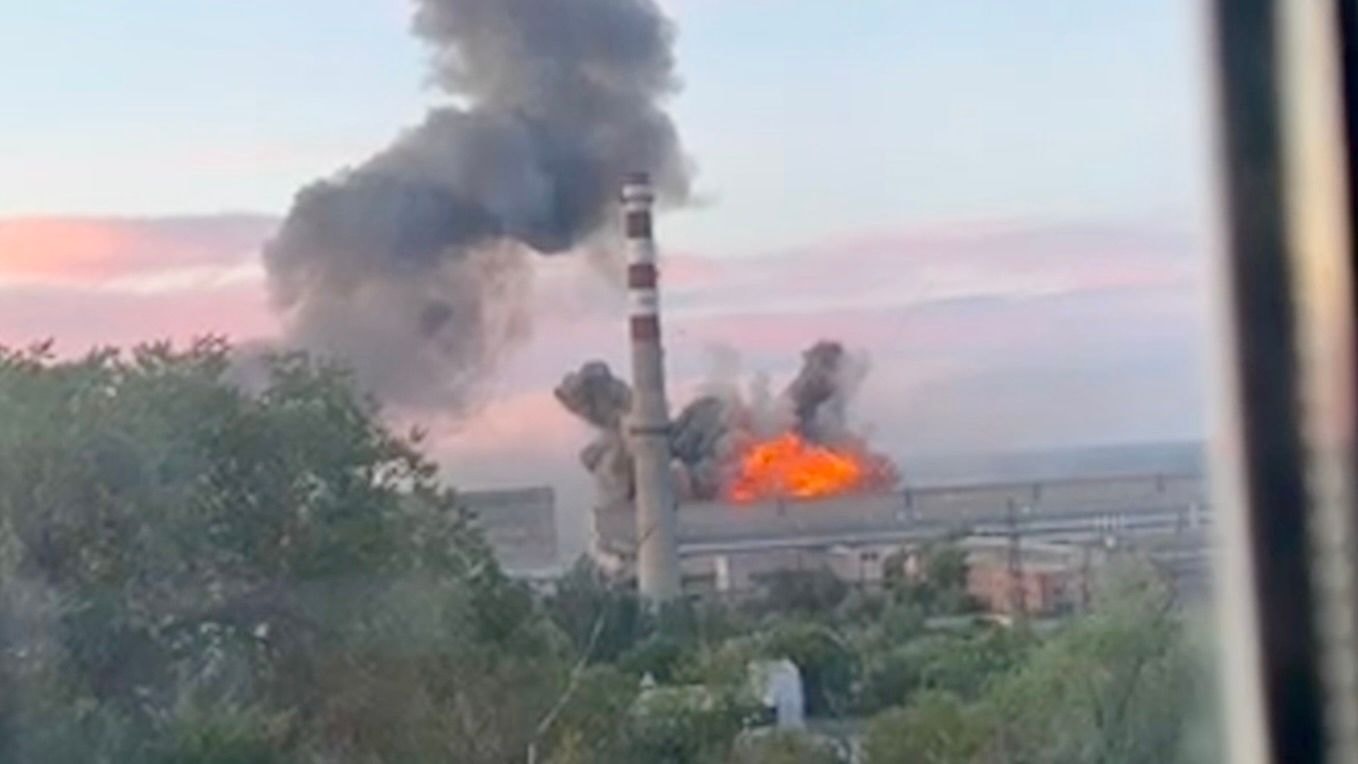 Ukrainian-made long-range Flamingo FP-5 missiles struck Russia's Federal Research and Production Center Titan-Barrikady in Volgograd on June 27, 2026. (Volodymyr Zelensky/X)