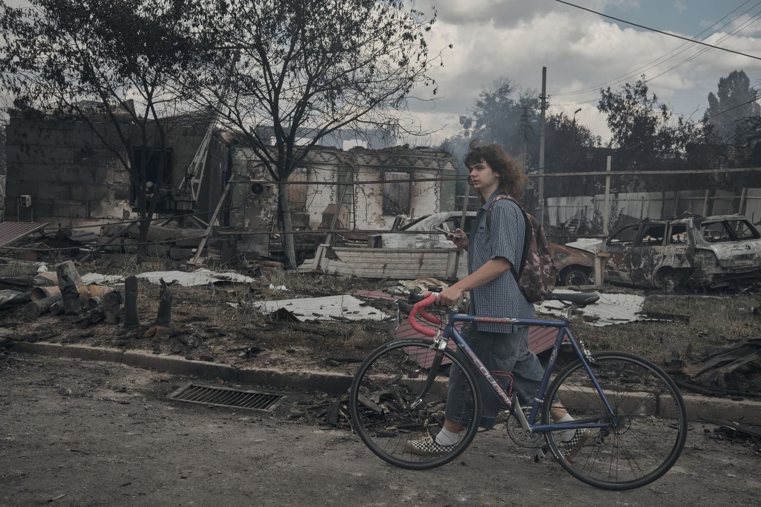 destroyed property at the site of a Russian night attack in Vyshneve, Kyiv Oblast, Ukraine, on July 6, 2026.