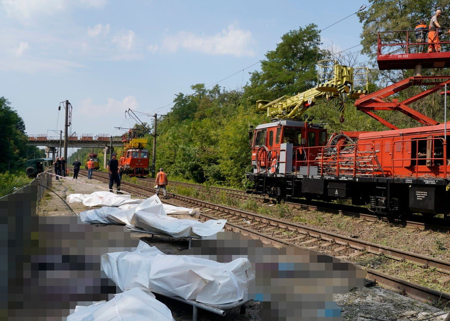 Ukraine wakes to find 8 civilians killed on train station platform near Kyiv after ‘terrifying’ Russian attack