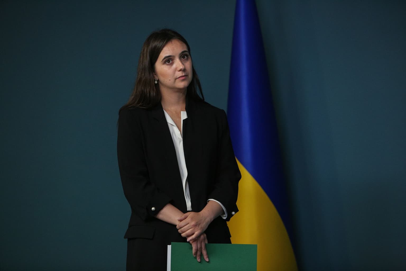 Then-Press Secretary of the President Iuliia Mendel in Kyiv, Ukraine, on June 6, 2019.