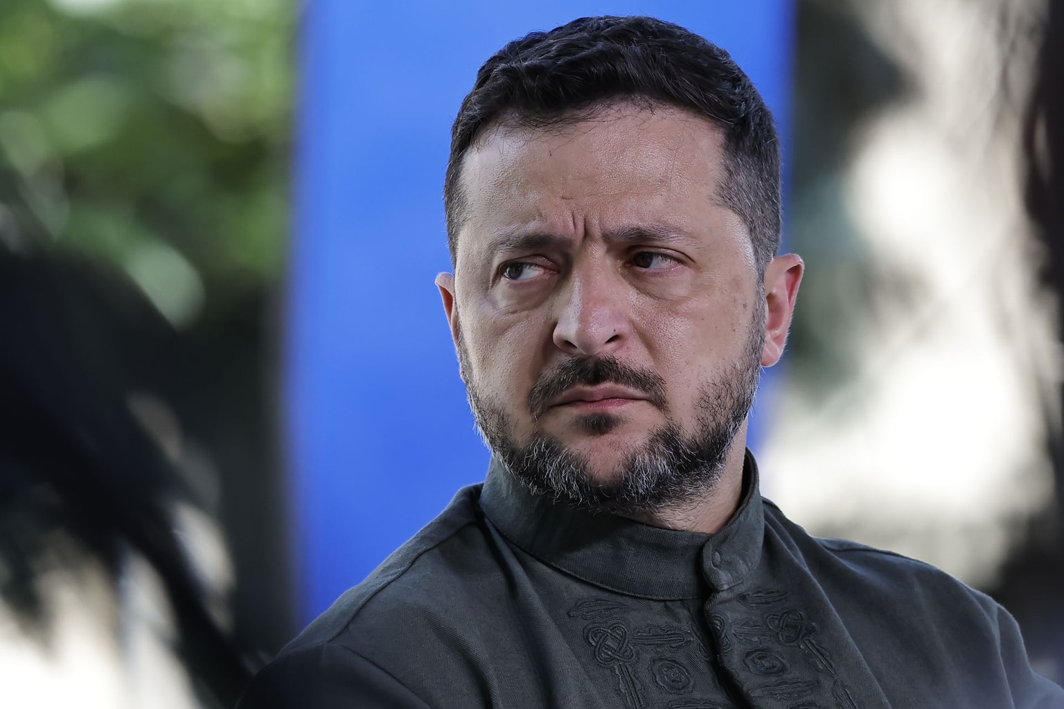 President Volodymyr Zelensky participates in the Ukraine-NB8 Summit in Kyiv, Ukraine, on Aug. 23, 2026. (Yan Dobronosov / Global Images Ukraine via Getty Images)