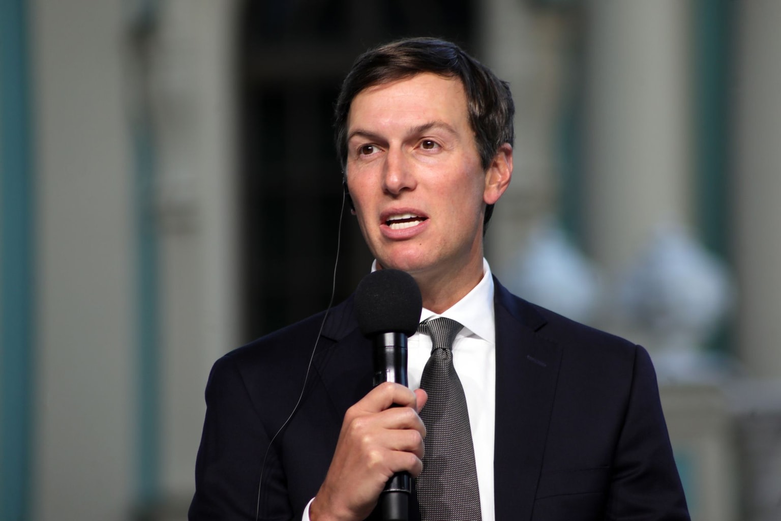 US President Donald Trump's Special Envoy Jared Kushner, following negotiations in Kyiv, Ukraine, Sept. 6, 2026. (Yuliia Ovsiannikova/ Ukrinform/Future Publishing via Getty Images)