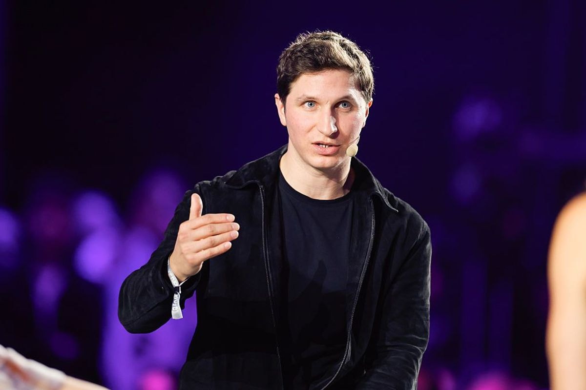 Rafal Modrzewski, co-founder and CEO of ICEYE, at the Wave by Vento tech conference in Turin, Italy, on Oct. 7, 2026. (Giuliano Berti/Bloomberg via Getty Images)